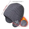 Men Women Winter Warm Plush Knitted Snow Fashion Hat Unisex New Outdoor Coldproof Ear Protection Wool Caps Snowflake logo 6
