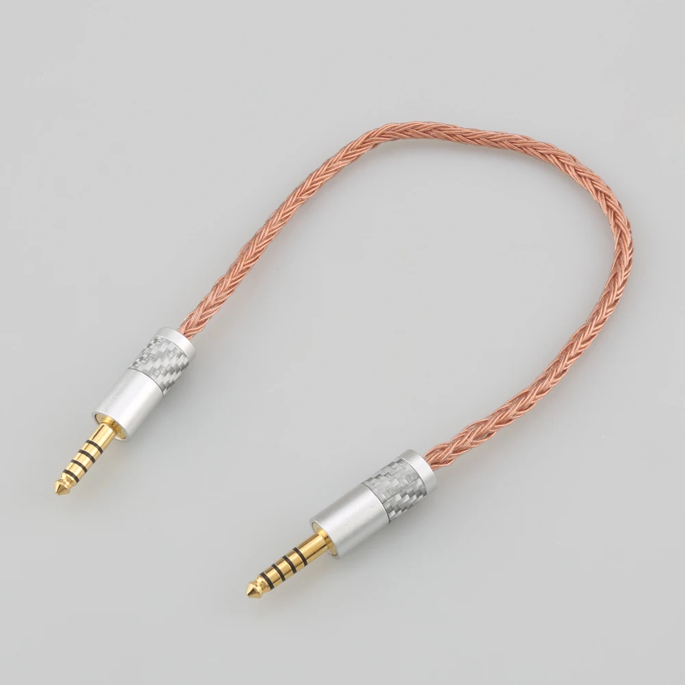 The New  7N OCC Earphone Cable 16 Core 4.4mm Balanced Male to 4.4mm Balanced Male Audio Adapter
