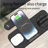 6 in 1 Foldable Fast Wireless Charging Station Wireless Charger Stand Fast Magnetic Charging Stand Dock for  Devices 5