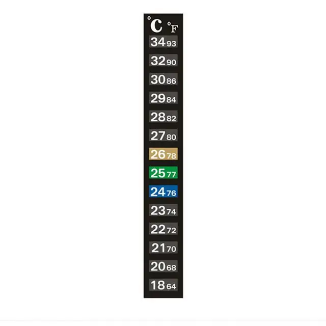 Hőmérséklet Mérési Matricák Ragasztó Akvárium Hőmérő Tartós -Szabályozó Digitális Haltartály Hűtőszekrény Matrica - Image 4