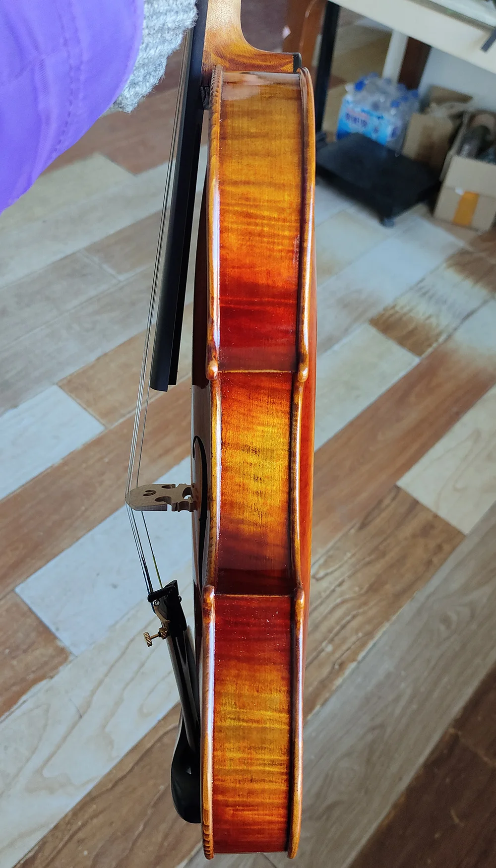 One Piece Back! Master II Level Guarnerius Violin Size 4/4 European Wood Handmade Oil Antiqued Varnish