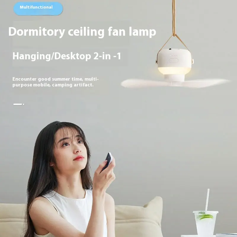 Outdoor Camping Multifunctional Ceiling Fan Portable ABSPP