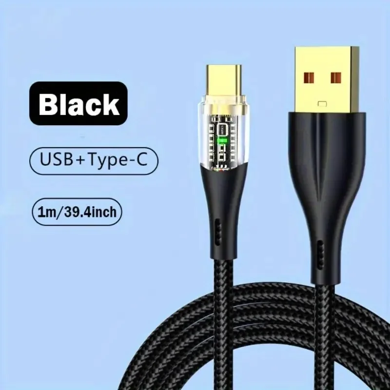 USB C Cable 120W Super Fast Charging Data Cord For Xiaomi 12 Redmi Note 11 Samsung S23 S22 Huawei Type-c Charger Cord