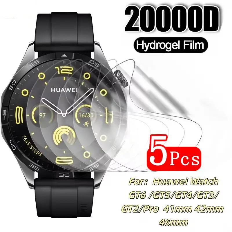 Hydrogel Film Anti-Scratch Screen Protector for Smartwatches - No Glass