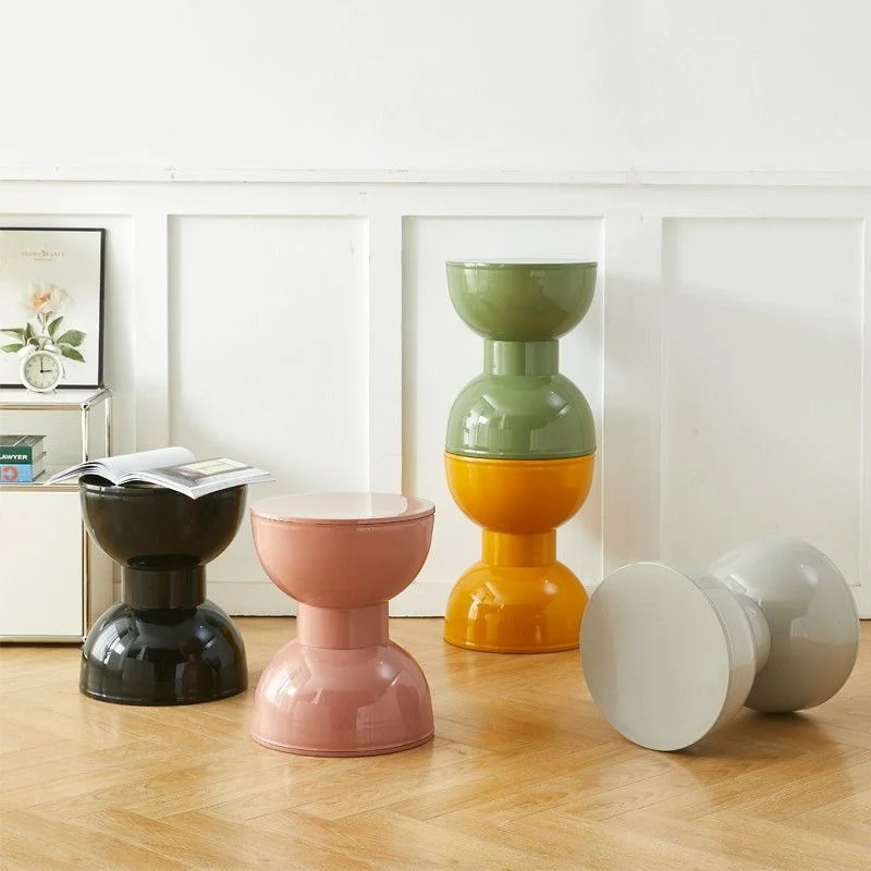 

Plastic Stool Nordic Creative Small Stools Home Small Apartment Coffee Table Stool Ins Cream Wind Thickened Shoe Change Stools