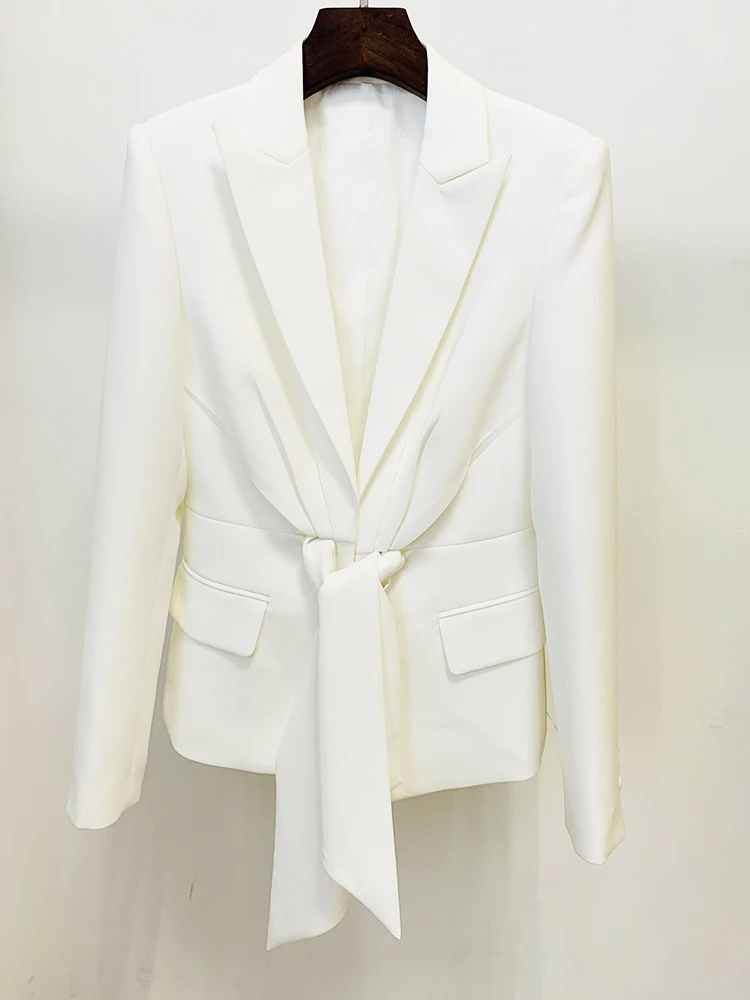 スーツ DIESEL Women Suits LA051040EJAI100 White YANHAIGONG 2 Piece Blazer Outfit for Women Sexy Fall Long