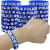 5-50pcs Police Party Favors Rubber Bracelets Goodies Bags Stuffers Stretchable Silicone Wristbands Police Birthday Party Decors