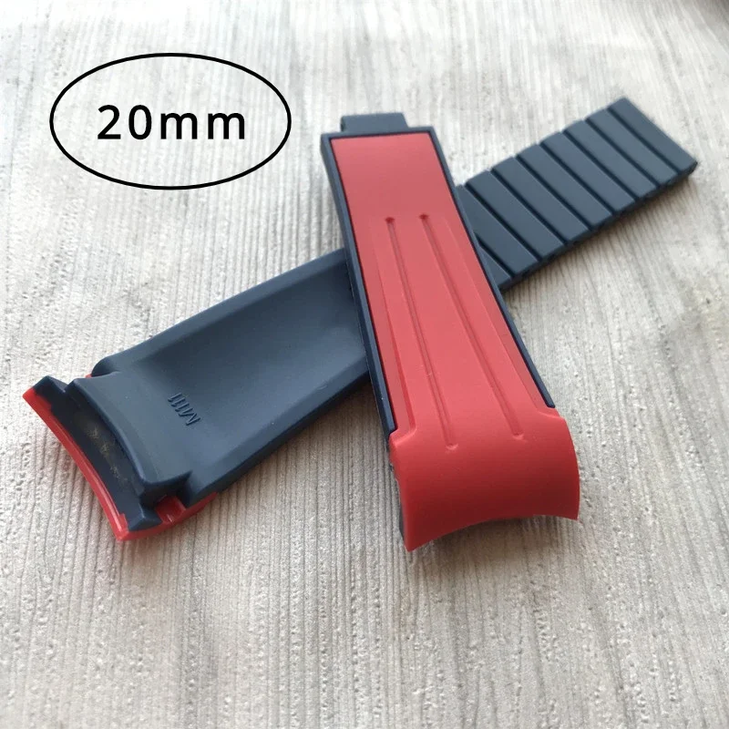 Orologi Accessori 20Mm Per Rolex Submariner Series Cinturino In Gomma Cinturino Uomo Cinturino In Silicone Fondo Uomo Verde Nero