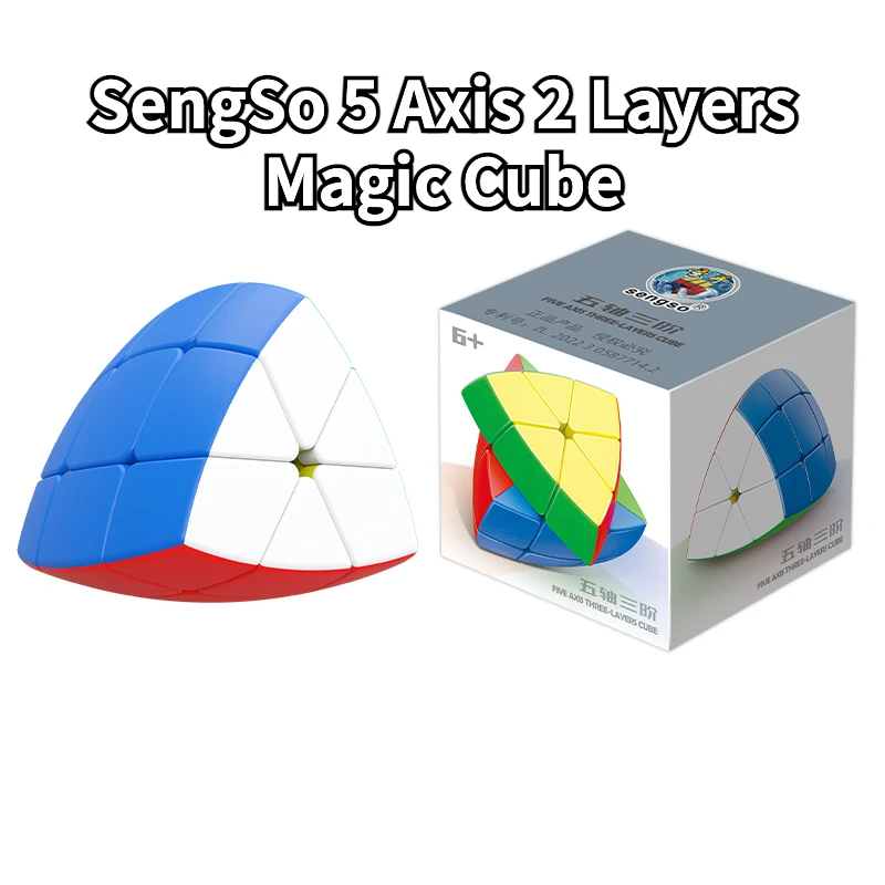 [Funcube] Sengso 5 Axis 2 Layers Magic Cube Sengso 5 Axis 3 Layers Magic Cube Professional Neo Speed Twisty Puzzle Rompicapo