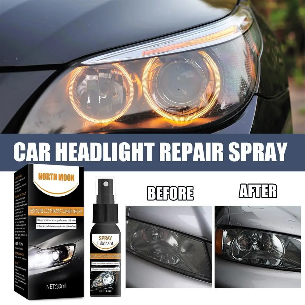 

30ml Car Headlight Repair Fluid Scratch Remove Refurbishment Oxidation Coating Polishing Repair Light Restoration Car V6S1