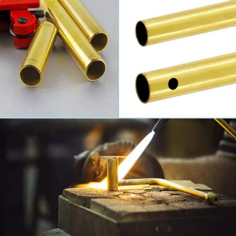 1pcs H62 Brass Tube Outer Diameter 2mm~12mm Different Wall Thickness 0.5mm 1mm 1.5mm 2mm 3mm Capillary Hollow Brass Rod brass tube