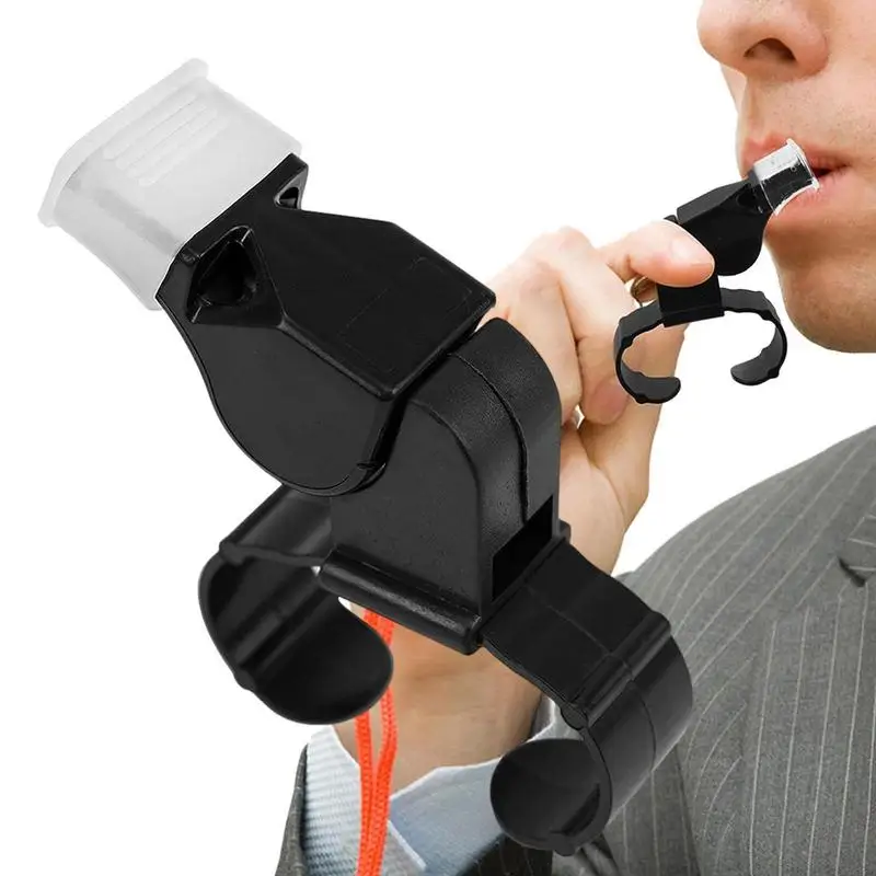 

Finger Grip Whistle Loud Two-Tone Whistles For Sports Athletic Contest Essentials For FootballField Basketball Court Competition