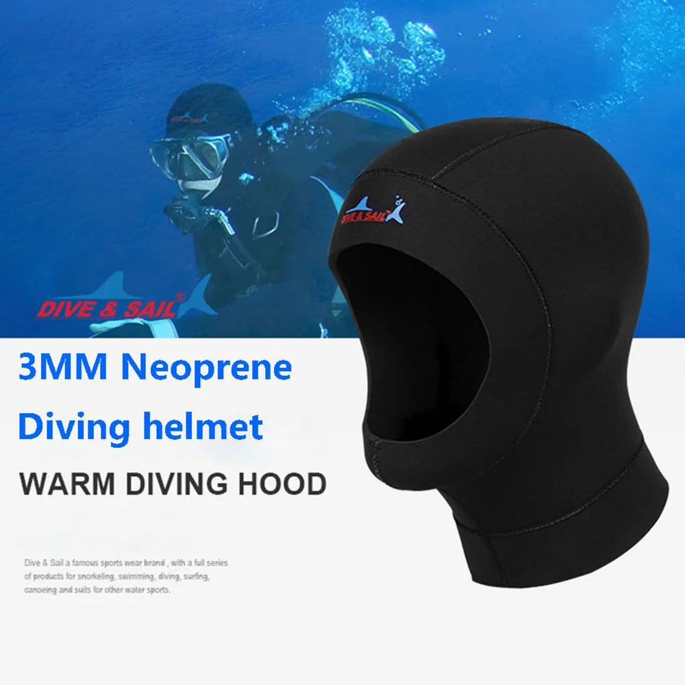 

Diving Cap 3MM Neoprene Diving Head Cover Men and Women Sunscreen Warm Anti-Scratch Snorkeling Cap Surf Swimming Diving Cap