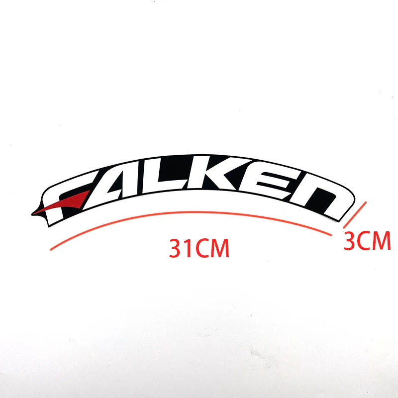3D 타이어 편지 스티커 자동차 타이어 스티커 FALKEN 편지 용 레터링 휠 맞춤형 범용 방수 및 확고한 스티커