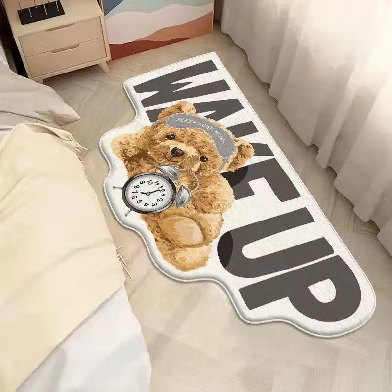 

Bedroom Bedside Blanket Long Irregular Carpet Thickened Anti Cashmere Floor Mat