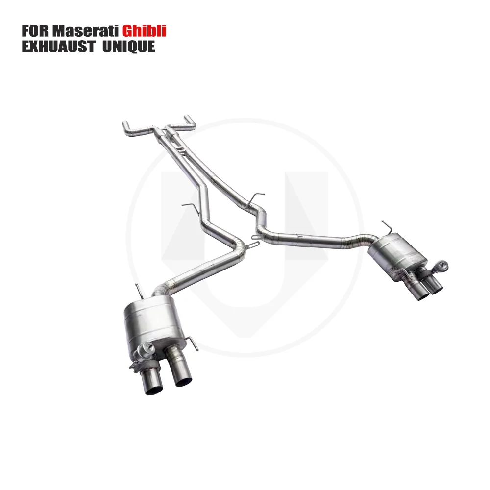 

UNIQUE Titanium Alloy Exhaust Manifold Downpipe Is Suitable For Maserati Ghibli Auto Modification Electronic Valve