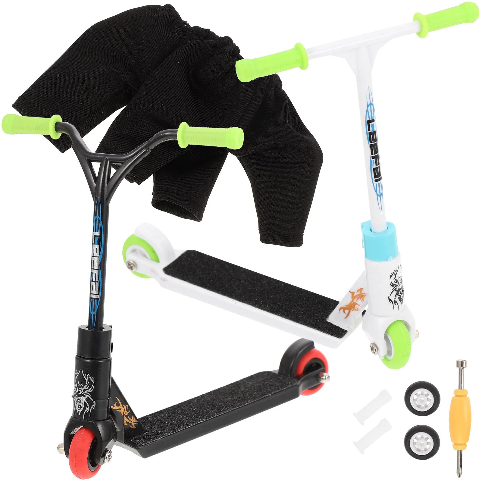 미니 손가락 장난감 스쿠터, 작은 훈련 파티 스케이트보드, 어린이 손가락 액세서리, 2 세트