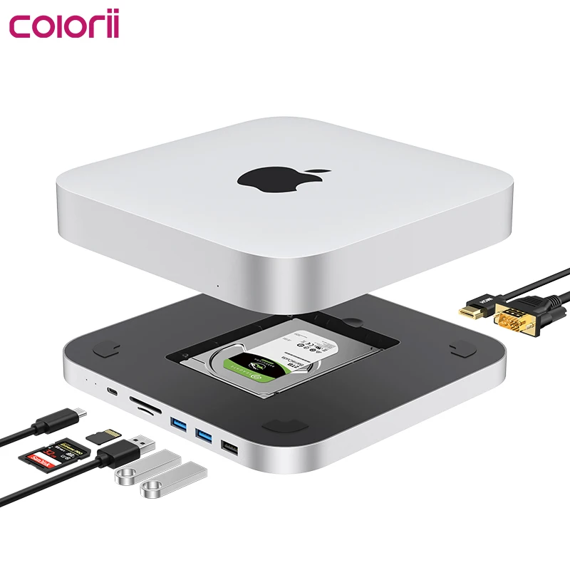 https://ae01.alicdn.com/kf/Se0c86a8f2d974c0f87a04afad5a8b113Y/Colorii-USB-C-Hub-with-Hard-Drive-Enclosure-Type-C-Docking-Station-for-Mac-mini-with.jpg