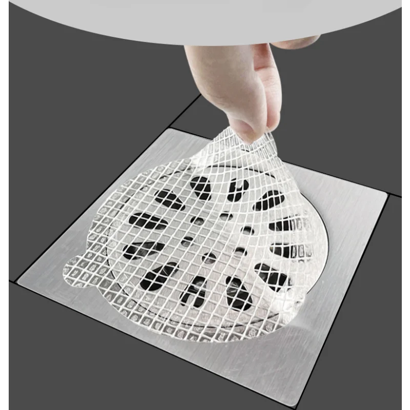 5/10pcs Disposable Shower Drain Hair Catcher Cover Bathroom Sewer Sink Drain Hair Strainer Stopper Bathtubs Mesh Filter Sticker shower drain catcher hair drain catcher hair drain filter floor drain hair catcher drain hair catcher floor drain hair filter
