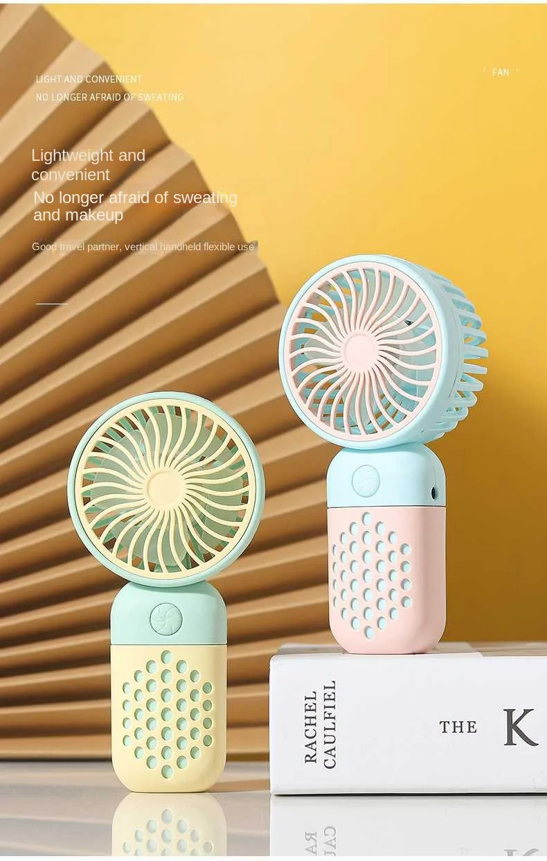 Handheld Mini Fan USB Rechargeable Portable Mute Small Electric Fan Student Dormitory Outdoor Travel Cooling Fan 3 Se0c888cd19584de09e9b2d51e9c6555aW