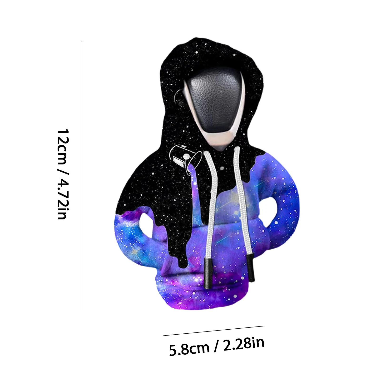 Christmas Camouflage Pattern Gear Shift Knob Hoodie Change Speed Lever Sweatshirt Car Gear Shift Cover Hoodie Car Gearbox Hood