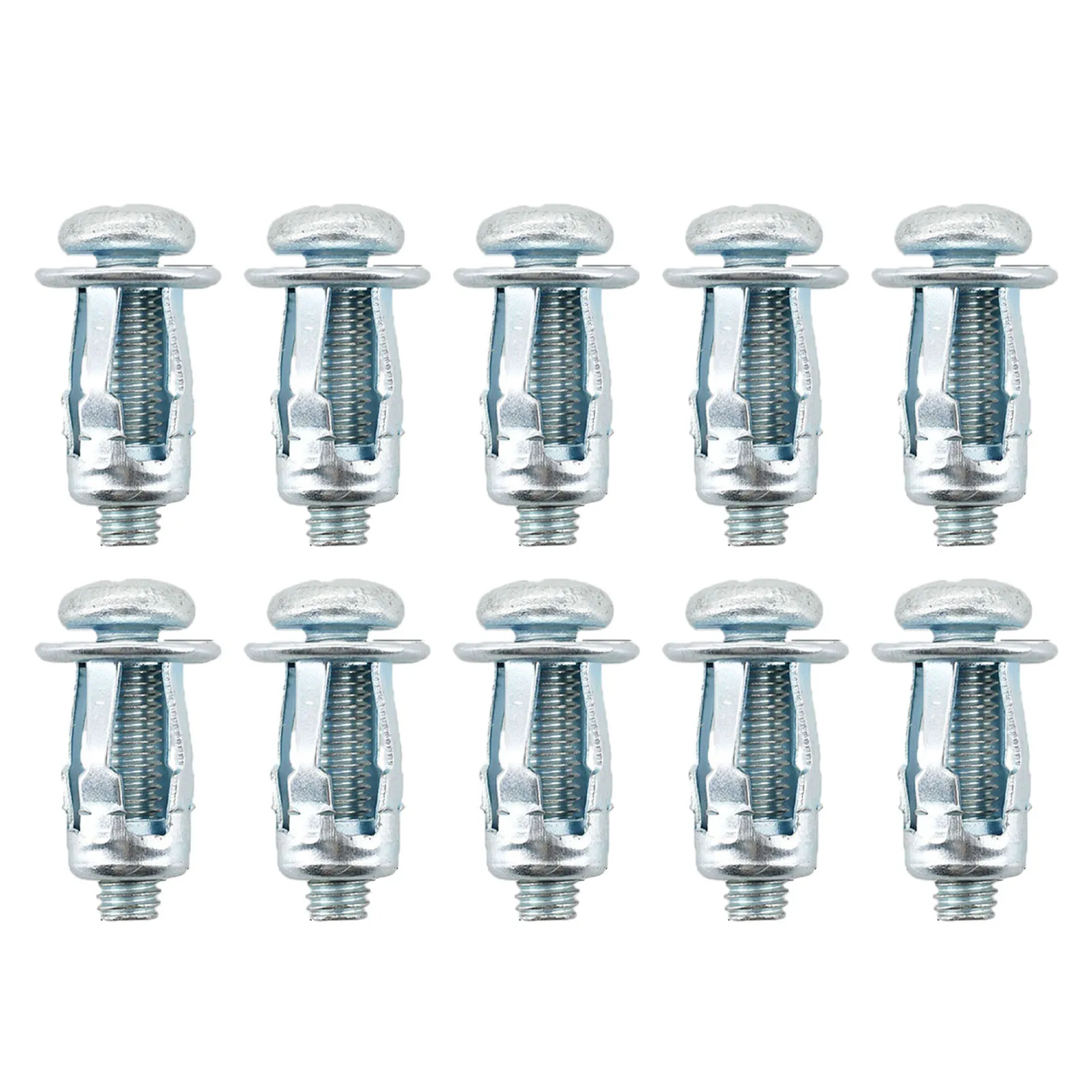 

10set M4 M5 M6 M8 Petal Rivets Nut Iron Zinc Lock Nut Bolt Hollow Iron Rivet Gun Riveter Fixed Screw For Car License Plate