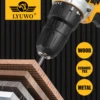 LYUWO12V Cordless Electric Drill Rechargeable Electric Screwdriver Mini Wireless Power Driver DC Lithium Ion Battery 3/8-inch 5