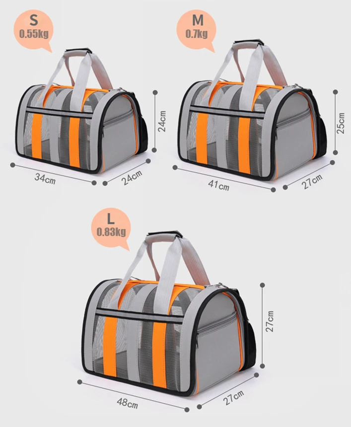Pet Carrying Bag Outing Portable Cat Dogs Handbag Summer Breathable Carrier Travel Puppy Kitten Single Shoulder Bag Pet Supplie