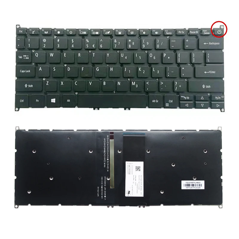 Inglês Computador Portátil Teclado Retroiluminado para Acer Swift Sf31454 Sf314-54g Sf11432 Eua Substituição Teclados Luz Sv3p-a80bwl Sf314 - Imagem 2