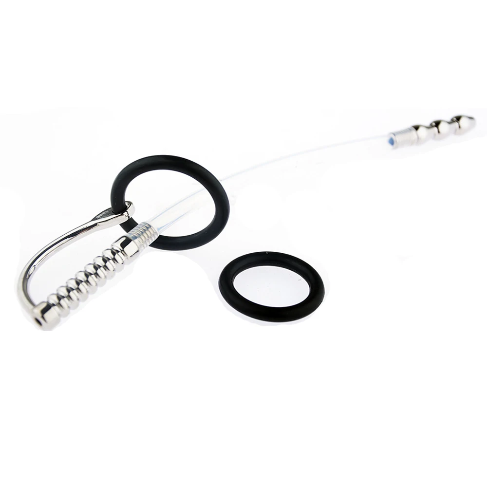 Silicone Hollow Urethral Catheter Dilator Adult Sex Toy For Men Gay Penis Plug SM Prostate Stimulation Urethral Cather Sounding urethral dilator silicone urethral dilator