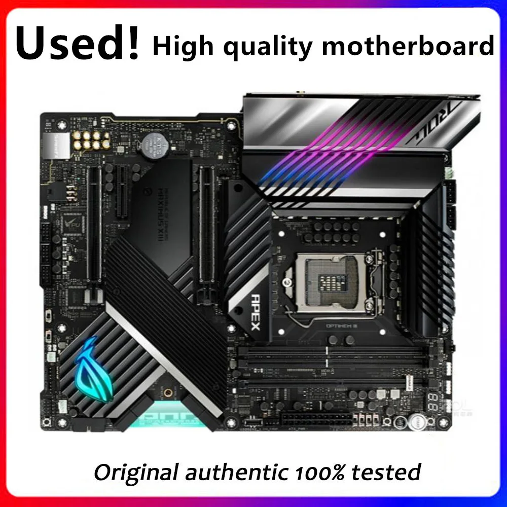 Utilizzato Per Asus Rog Maximus Xiii Apex Desktop Originale Z590 Ddr4 Pci-E4.0 Scheda Madre Lga 1200 Supporto I9 11900K 11Th