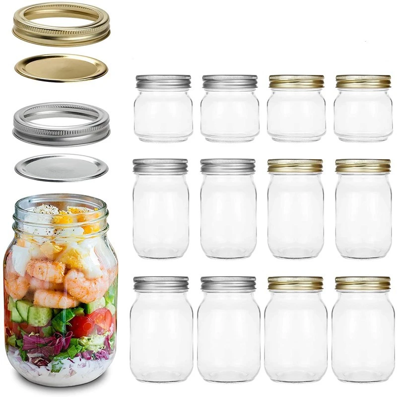 ventilator Flash Eigen Mason Jars In Bulk Zout En Peper Met Deksel Aangepaste Glas Mini Groothandel  Regelmatige Mond Inblikken|Opslag Flessen & Potten| - AliExpress