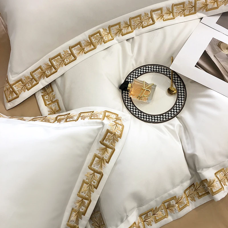 Waliicorners Queen King Black Quilt Cover Set Bed Linen Pillow Shams 1000TC Egyptian Cotton Gold Embroidery Luxury Bedding Set 16 Se0c8fe2a4e004b8d94c35d84c9c38ecat