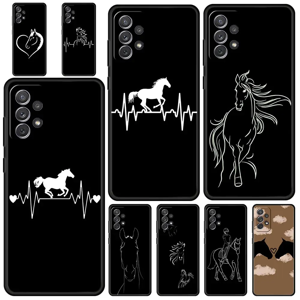 Elegant Animal Art Horse Phone Case Cover