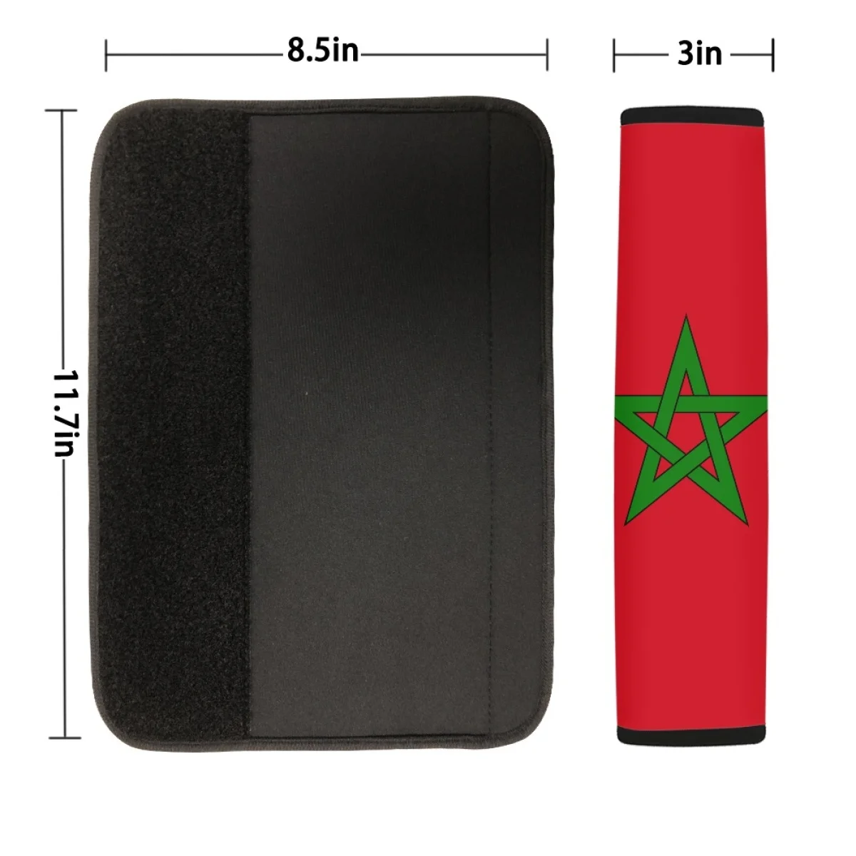 Coussinets de ceinture de sécurité de voiture à motif National du Maroc,  matériau de couverture, doux, durable, non ald, accessoires intérieurs pour  auto, camion, camionnette - AliExpress