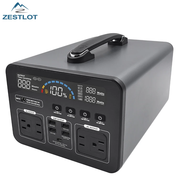 

Waterproof Outdoor Solar Charging 1200W Camping Power Station