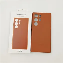 Luxury Leather Shockproof Phone Cover with Box - For Samsung Galaxy Ultra Series (Brown)
