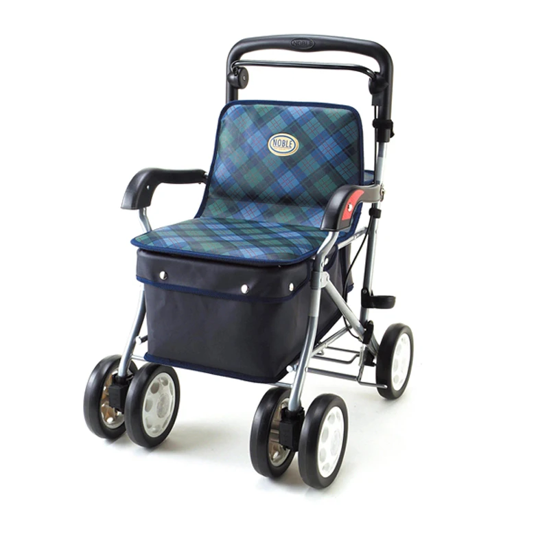 Lo Scooter Per Anziani Spinge Il Carrello Della Spesa Del Sedile Pieghevole Può Essere Utilizzato Per Sedersi In Un Deambulatore Portatile Per Gli Anz