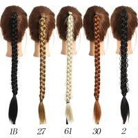 Extensions capillaires synthétiques tressées longues de 24 pouces pour femmes, accessoires capillaires en Fiber de haute température 6