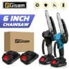 6 Inch Cordless Chain Saw Mini Handheld Pruning Saw Portable Woodworking Electric Saw Cutting Power Tools for Makita 18V Battery 1
