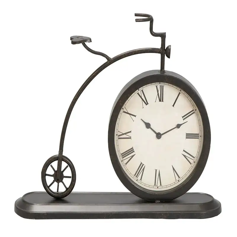 

Black Metal Bike Vintage Clock