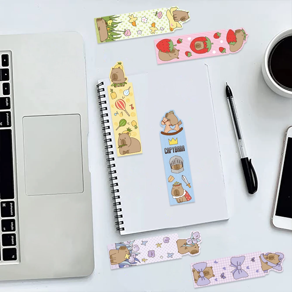 Animal Bookmark Paper Bookmark Bookmark Page Holder Bookmark Holder 30pcs Capybara Bookmark Readers Durable Paper Book Lovers Daily Office Supplies