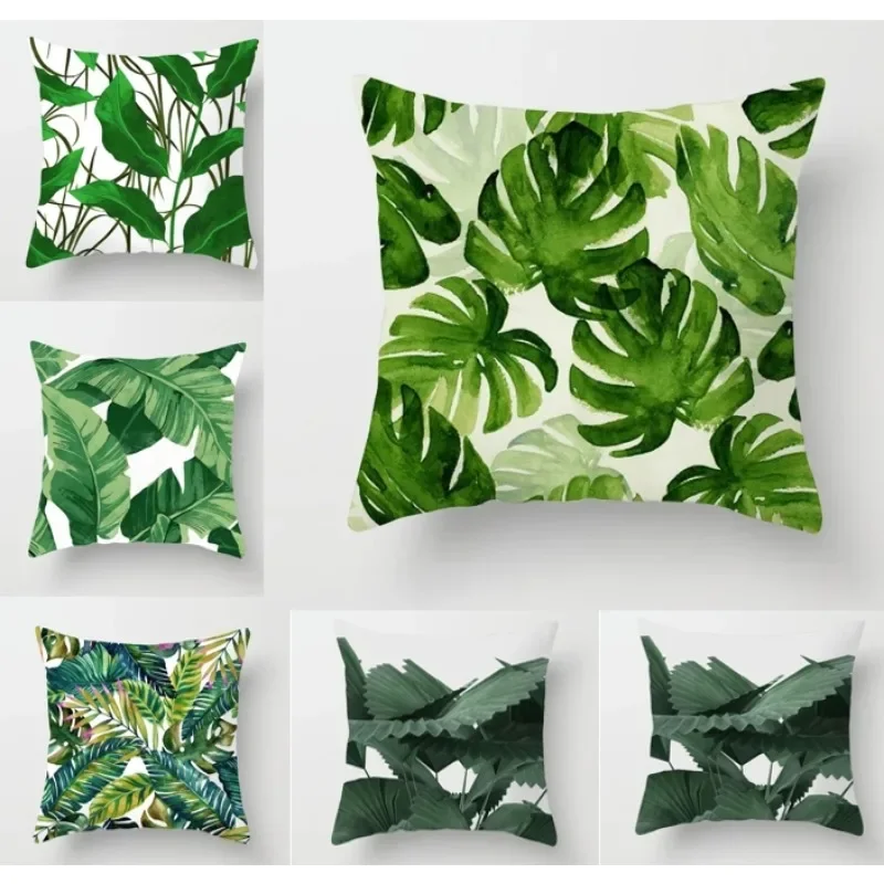 

Tropical Rainforest Plant Print Cushion Cover 45x45cm Pillowcase Ins Nordic Style Pillow Cover Sofa Bed Home Decor 2024 DF931