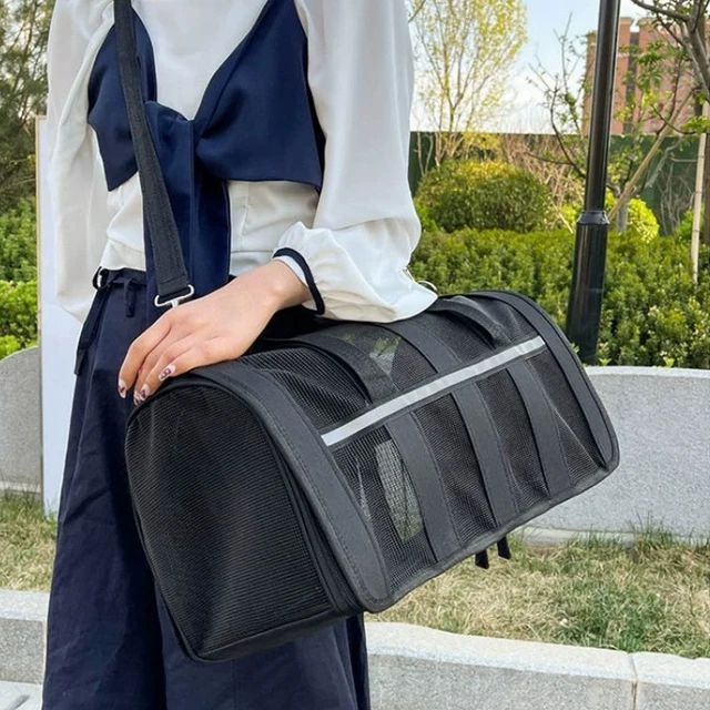 Portable Foldable Dog Pet Carrying Bag Outing Portable Cat Dogs Handbag Breathable mesh outdoor tent for carrying pet handbags 5