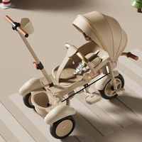 ‌ Tricycle pliable pour enfants avec fonction assisable, poussette légère pour bébé, vélo pour tout-petits réglable à 3 vitesses, vélo à poussée Compact ‌ 1