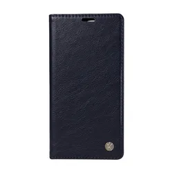 5G Magnetic Leather Flip Wallet Case for Samsung Galaxy - Elegant Book-Style Design (Navy blue)
