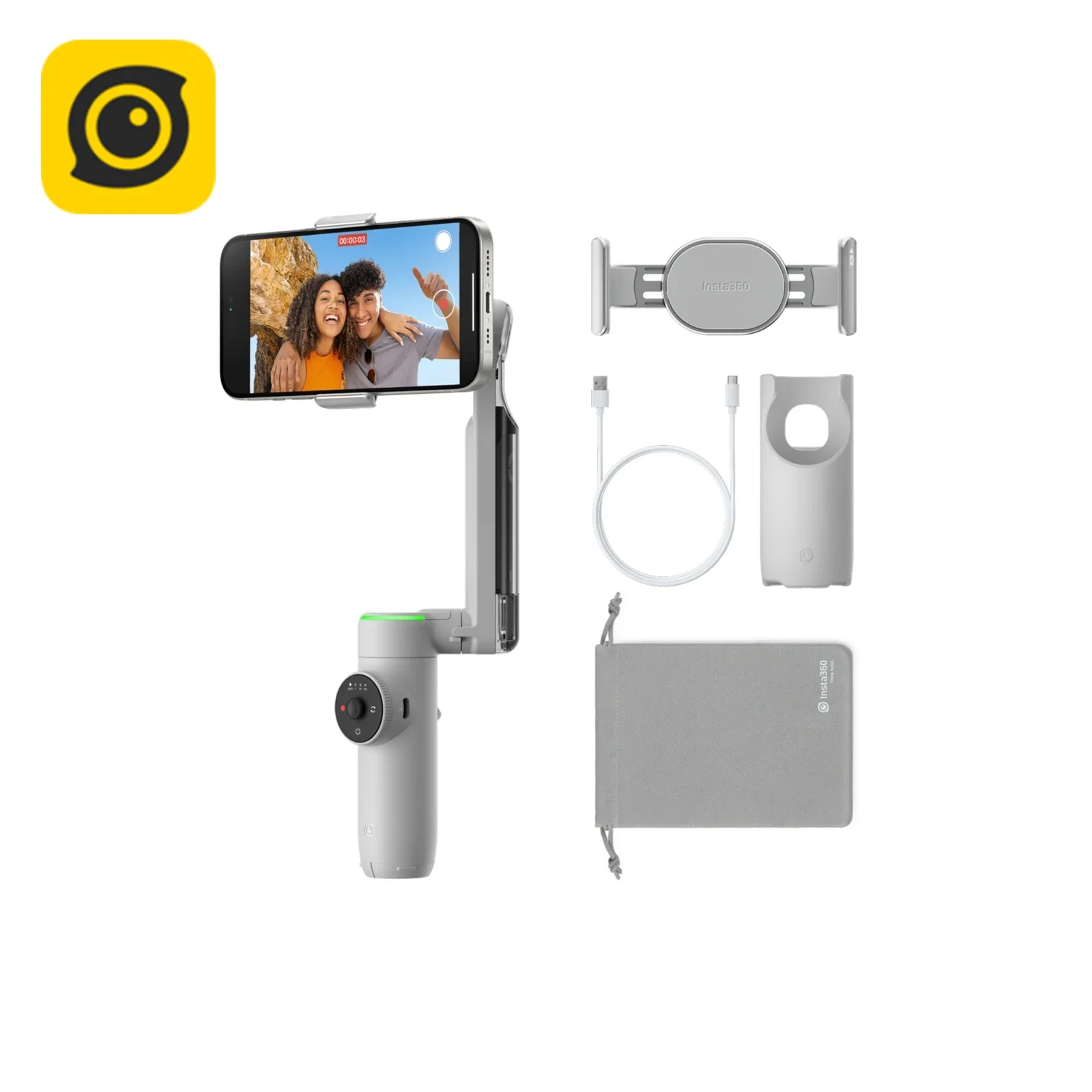 Insta360 Flow Pro-AI-Powered Smartphone Portable Stabilizer
