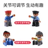 Big Size Action Figures City Princess Policemen Family Building Block Doll Character Accessory Toys Assembly Children Kids Gift 3