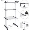 Clothes Drying Rack Folding Drying Rack Clothing 4 Tier Clothes Horses Rack Stainless Steel Laundry Drying Rack ﻿ 5