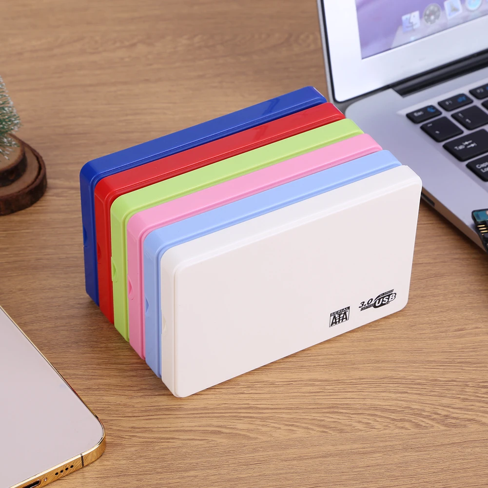SSD 외장 저장용 USB 케이블 포함 휴대용 HDD 인클로저, SATA to USB3.0 HDD 박스, XP/win7/win8/win10 2.5in 호환 가능